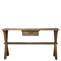 Chic Antique Schreibtische|Beistelltische & Couchtische-Grimaud Holz Tisch mit Schublade