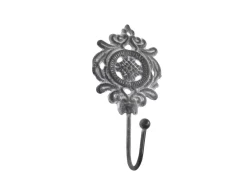 Chic Antique Griffe, Haken & Hakenleisten-Haken mit Dekor antik grau