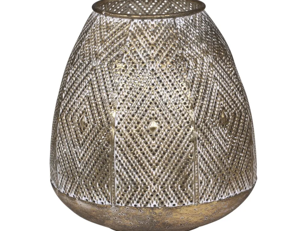 Chic Antique Windlichter-Hurricane Vire mit Rautenmuster