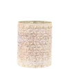 Chic Antique Teelichthalter|Windlichter-Hurricane Windlicht Gold mit Muster