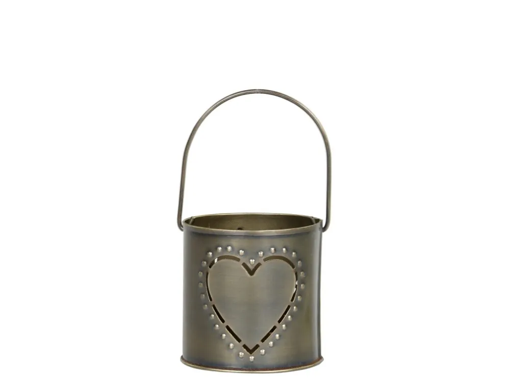 Chic Antique Teelichthalter|Windlichter-Hurricane Windlicht mit Dekor