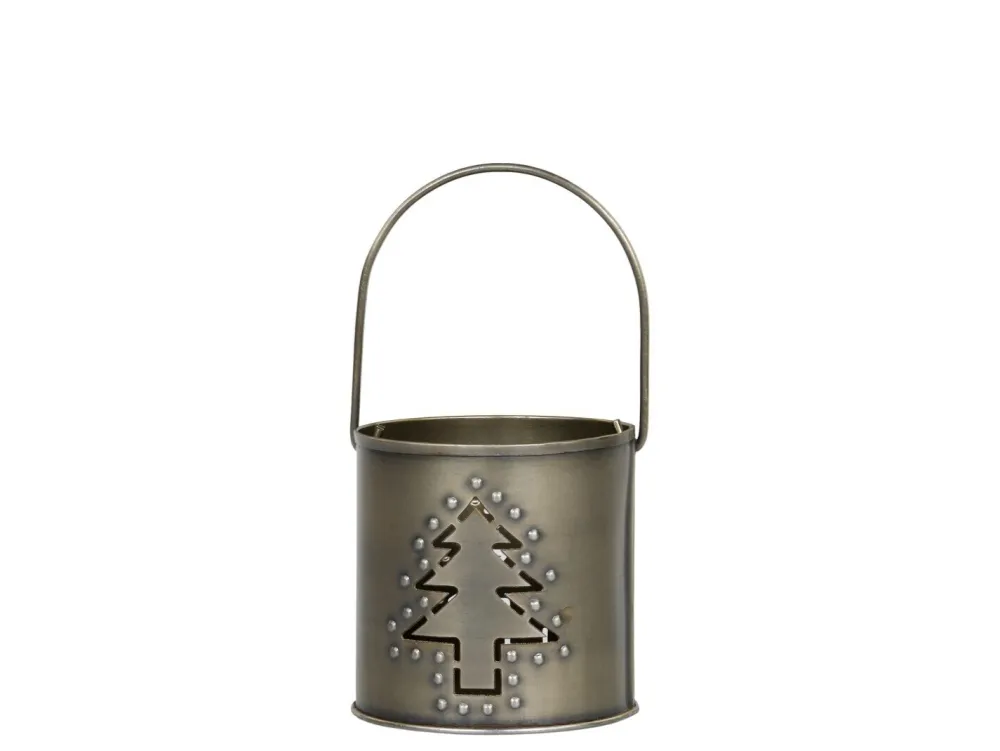 Chic Antique Teelichthalter|Windlichter-Hurricane Windlicht mit Dekor