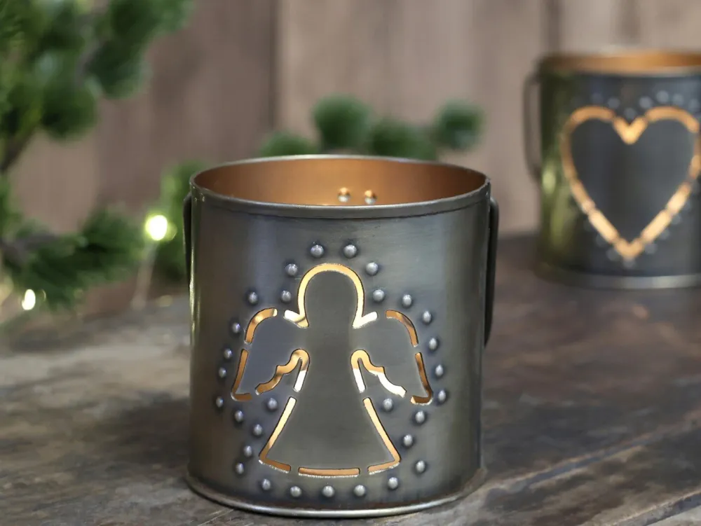 Chic Antique Teelichthalter|Windlichter-Hurricane Windlicht mit Dekor