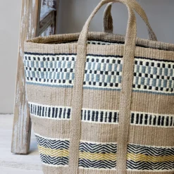 Chic Antique Taschen-Jute Korbtasche mit Henkel