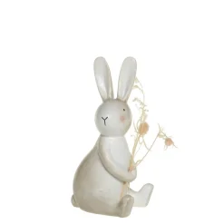 Chic Antique Oster-Deko|Deko-Objekte & Figuren-Kaninchen mit Blumen sitzend