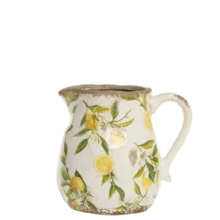 Chic Antique Vasen-Kanne Limone mit Zitronenmotiv