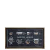 Chic Antique Bilderrahmen|Schilder, Wandbilder & Poster-Küchen Bild mit Kaffee Motiv und Naturrahmen