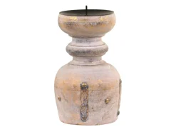 Chic Antique Kerzenhalter Für Stumpenkerzen-Kerzenhalter aus Mangoholz