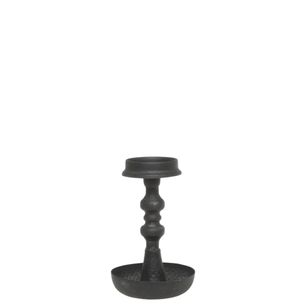 Chic Antique Kerzenhalter Für Stabkerzen-Kerzenständer Antik Schwarz