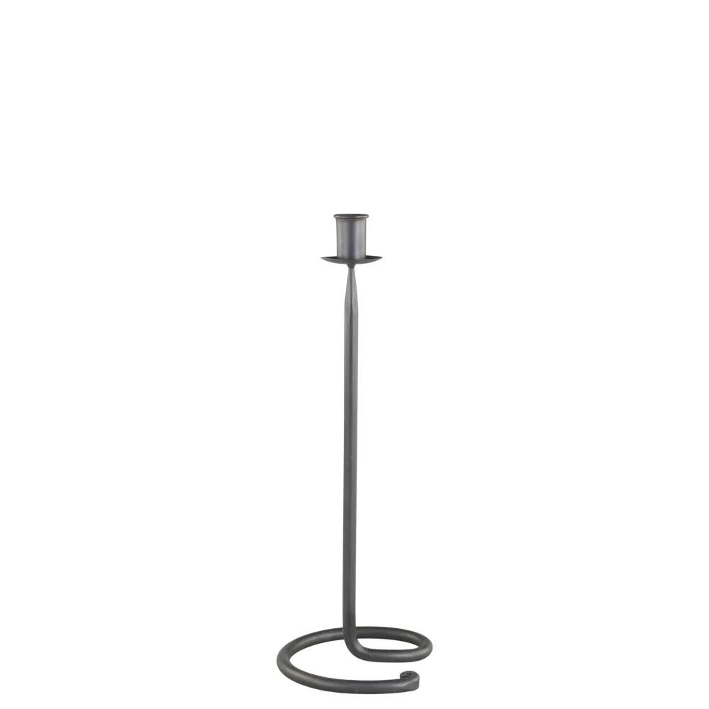 Chic Antique Kerzenhalter Für Stabkerzen-Kerzenständer antik schwarz aus Eisen