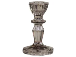 Chic Antique Kerzenhalter Für Stabkerzen-Kerzenständer aus Glas mit Spitzenkante