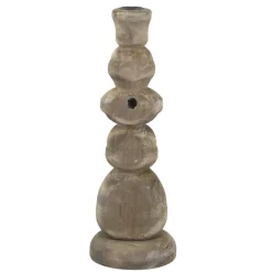 Chic Antique Kerzenhalter Für Stabkerzen-Kerzenständer aus Holz