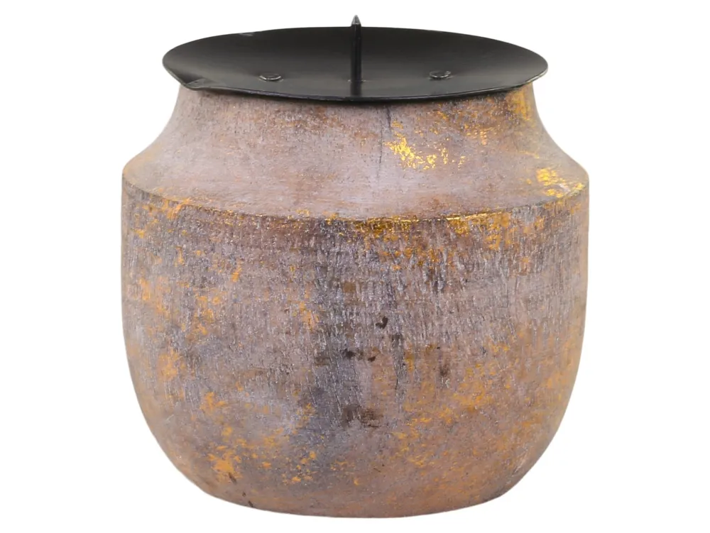 Chic Antique Kerzenhalter Für Stumpenkerzen-Kerzenständer aus Mangoholz