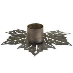 Chic Antique Weihnachtsdeko-Kerzenständer Blatt für Mini Stabkerze