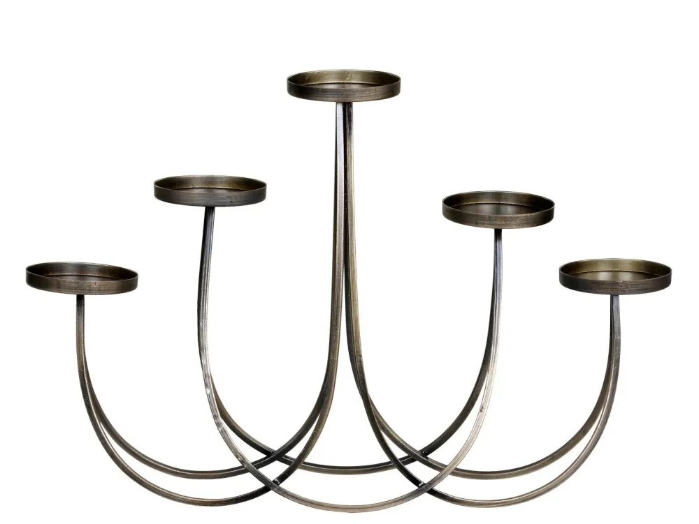 Chic Antique Kerzenhalter Für Stumpenkerzen-Kerzenständer für 5 Stumpenkerzen