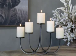 Chic Antique Kerzenhalter Für Stumpenkerzen-Kerzenständer für 5 Stumpenkerzen