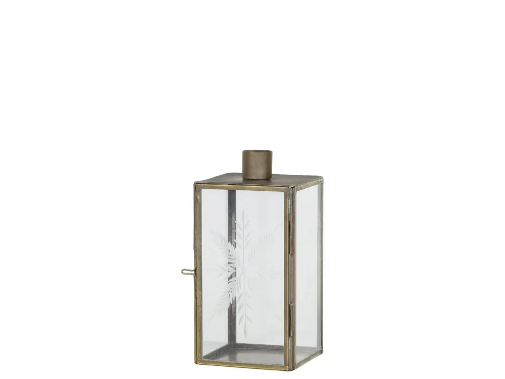 Chic Antique Weihnachtsdeko|Kerzenhalter Für Stabkerzen-Kerzenständer Glas und Metall mit Schliff