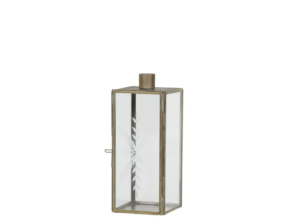 Chic Antique Weihnachtsdeko|Kerzenhalter Für Stabkerzen-Kerzenständer Glas und Metall mit Schliff