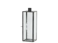 Chic Antique Weihnachtsdeko|Kerzenhalter Für Stabkerzen-Kerzenständer Glas und Metall mit Schliff