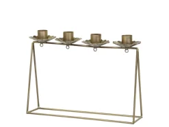 Chic Antique Weihnachtsdeko-Kerzenständer mit 4 Haltern für Stabkerzen