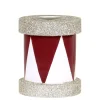 Chic Antique Weihnachtsdeko-Kerzenständer Trommel mit Glitzer