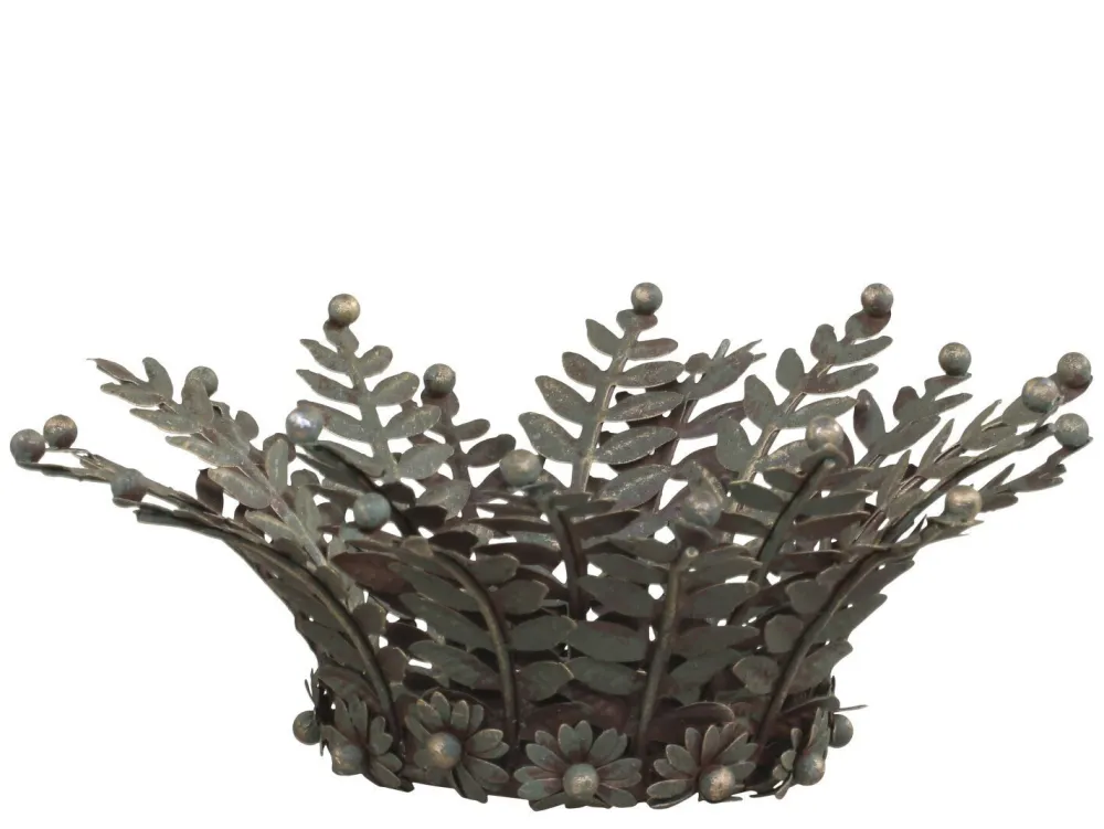 Chic Antique Herbstdeko|Kerzentabletts-Kerzentablett mit Blättern