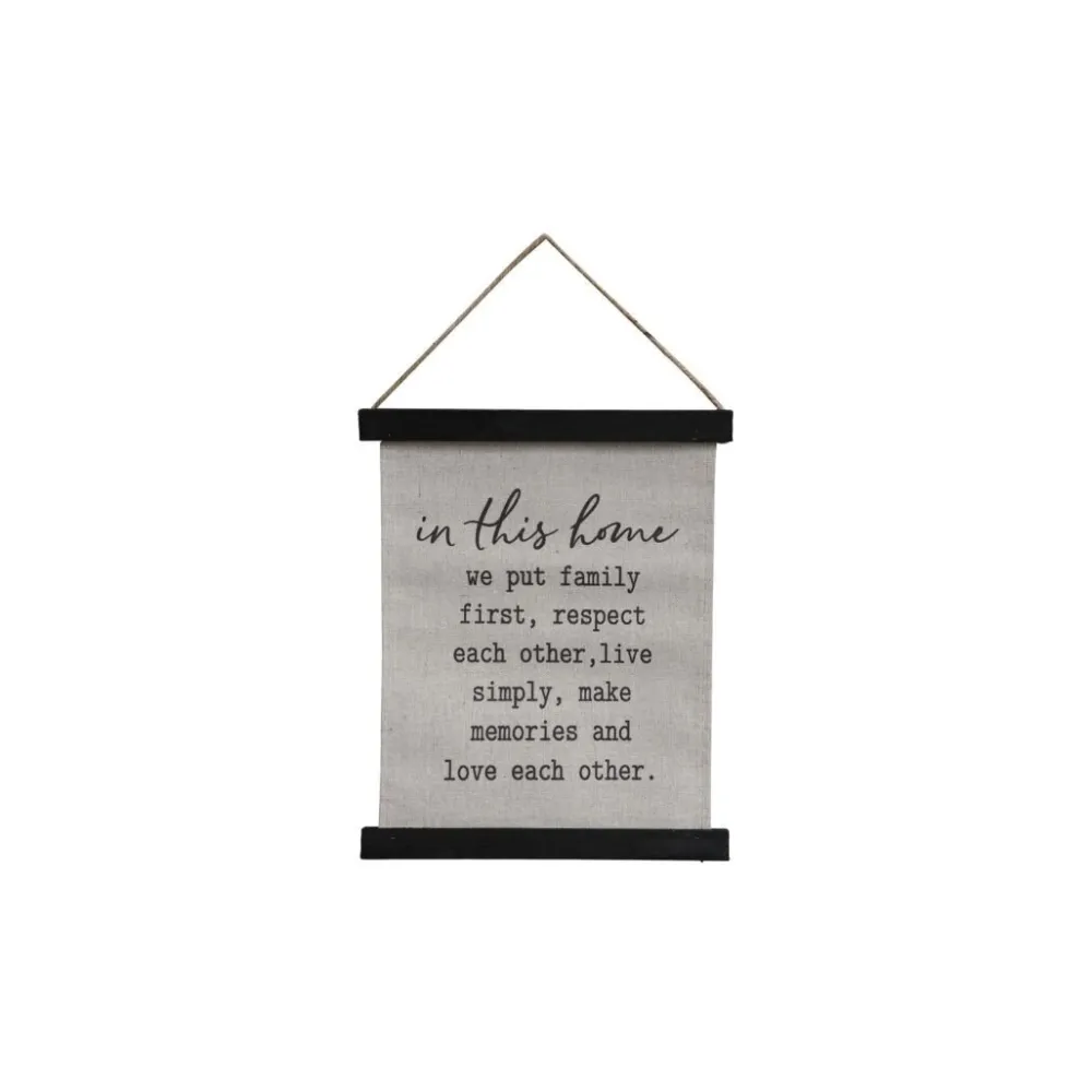 Chic Antique Bilderrahmen|Schilder, Wandbilder & Poster-Kleine Leinwand mit Text zum Aufhängen