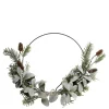 Chic Antique Kunstblumen & Kunstpflanzen|Weihnachtsdeko-Künstlicher Fleur Kranz mit Wollziest und Beeren zum Aufhängen