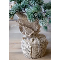 Chic Antique Kunstblumen & Kunstpflanzen|Weihnachtsdeko-Künstllicher Zedernbaum mit Schnee