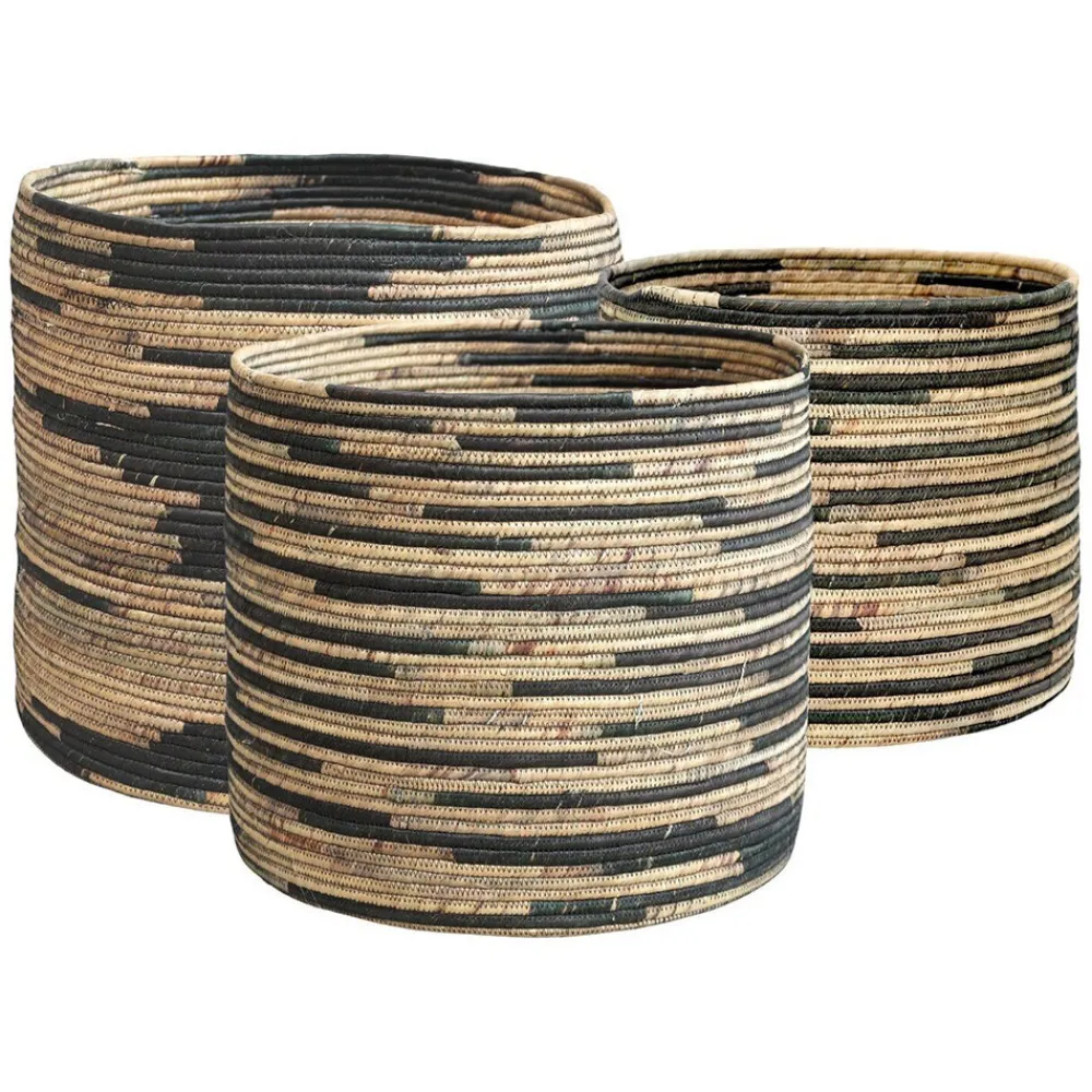 Chic Antique Körbe-Körbe aus Wasserhyazinthe 3er Set