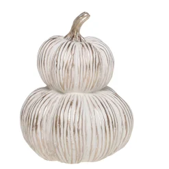 Chic Antique Herbstdeko-Kürbis mit Gold