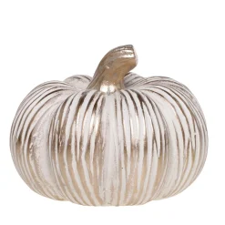 Chic Antique Herbstdeko-Kürbis mit Gold
