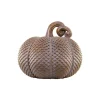 Chic Antique Herbstdeko|Deko-Objekte & Figuren-Kürbis mit goldener Verzierung