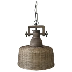 Chic Antique Deckenlampen-Lampe aus Rattangeflecht