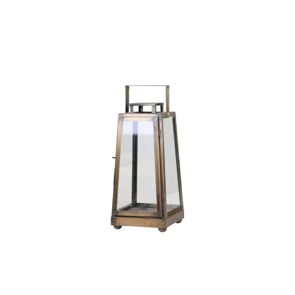 Chic Antique Laternen-Laterne aus Eisen mit Griff
