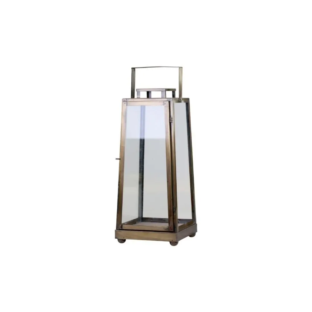 Chic Antique Laternen-Laterne aus Eisen mit Griff