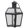 Chic Antique Laternen-Laterne aus Eisen und Glas
