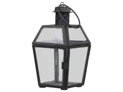 Chic Antique Laternen-Laterne aus Eisen und Glas
