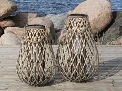 Chic Antique Frühlingsdeko|Laternen Für Garten Und Outdoor-Laterne geflochten