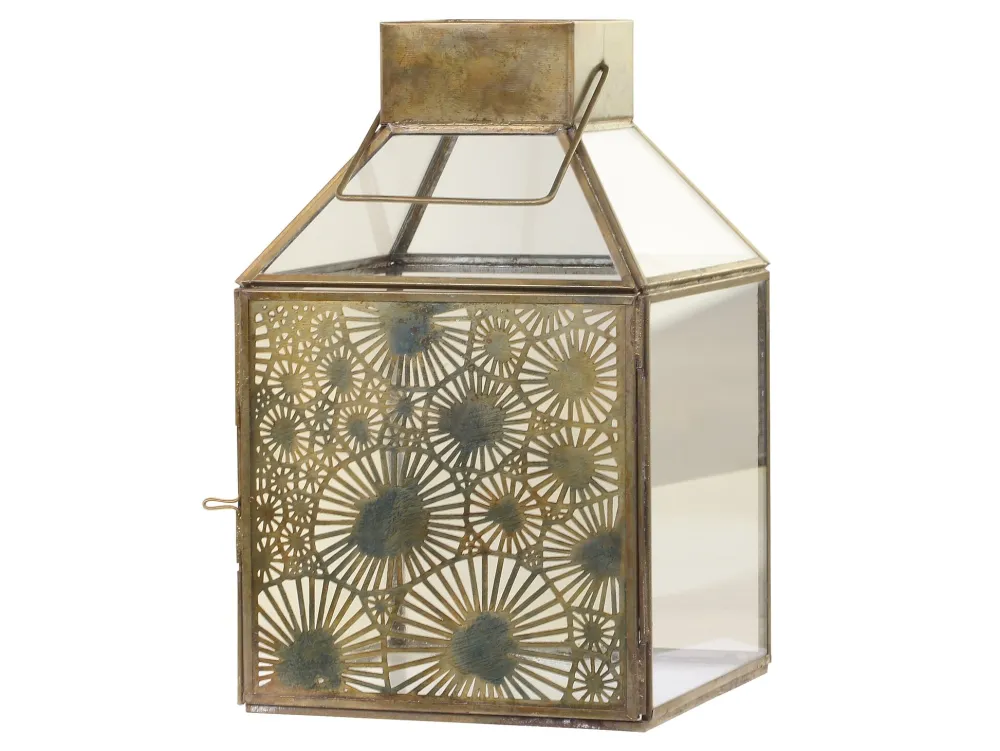 Chic Antique Laternen-Laterne mit aufwendigem Muster