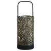 Chic Antique Led-Kerzen & Led-Laternen|Laternen-Laterne mit Muster, Glühbirne & Timer