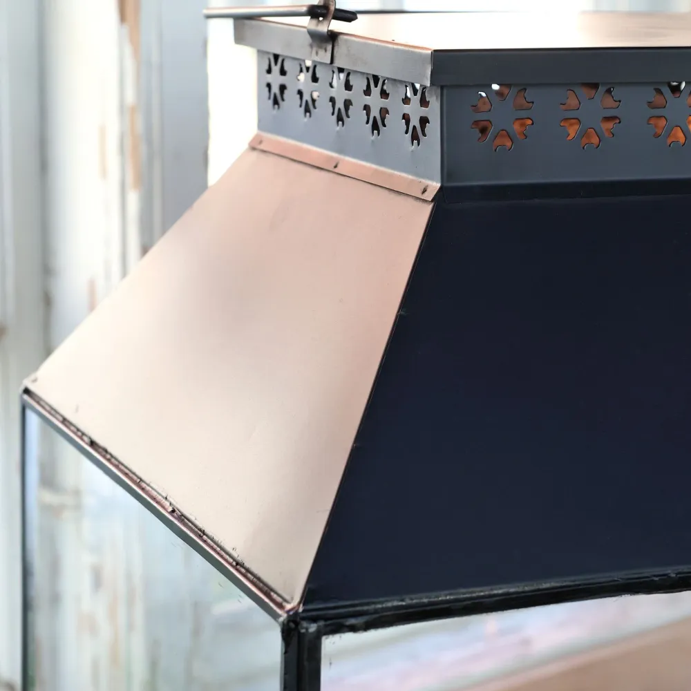Chic Antique Laternen-Laterne XXL mit Muster