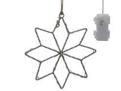 Chic Antique Weihnachtsdeko-LED Stern drinnen & draußen