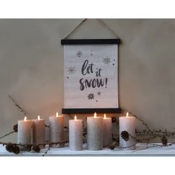 Chic Antique Bilderrahmen|Schilder, Wandbilder & Poster-Leinwandbild Let It Snow