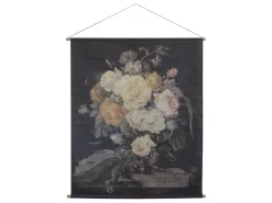 Chic Antique Bilderrahmen|Wanddekoration-Leinwandbild mit Blumendruck