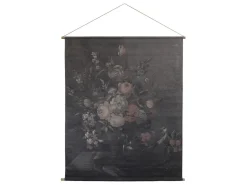 Chic Antique Bilderrahmen|Schilder, Wandbilder & Poster-Leinwandbild mit Blumendruck zum Aufhängen