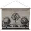 Chic Antique Bilderrahmen|Schilder, Wandbilder & Poster-Leinwandbild zum Aufhängen mit Globus