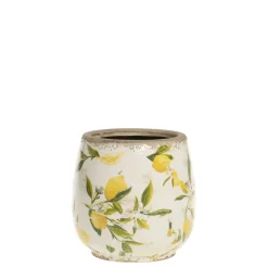 Chic Antique Blumentöpfe & Übertöpfe-Limone Blumentopf, bauchig mit Zitronenmotiv