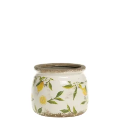 Chic Antique Blumentöpfe & Übertöpfe-Limone runder Blumentopf mit Rand