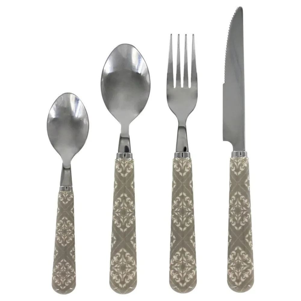 Chic Antique Besteck|Geschirr & Tischdeko Skandinavisch-Linas Besteck mit Muster im Set